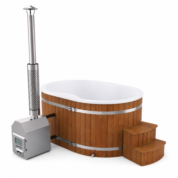 Hot Tub oval 2x1m für 2 Personen