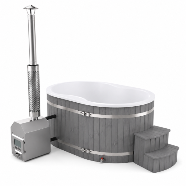 Hot Tub oval 2x1m für 2 Personen