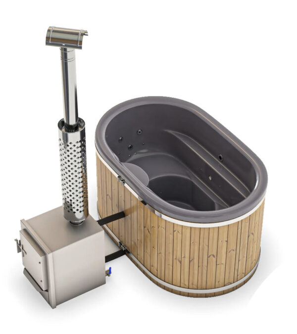 Hot Tub oval 2x1m für 2 Personen